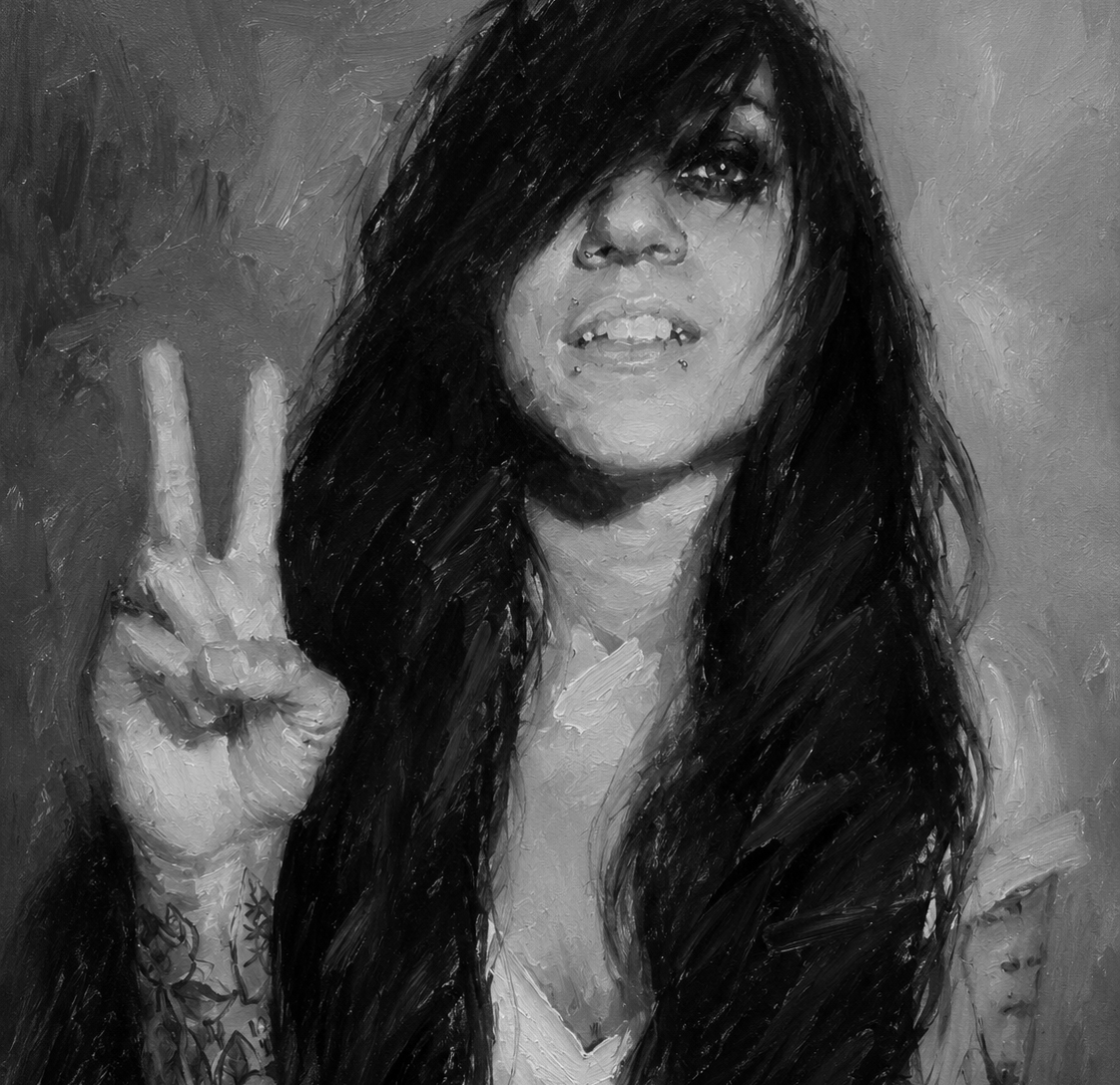 Portrait painting by Pat Viles